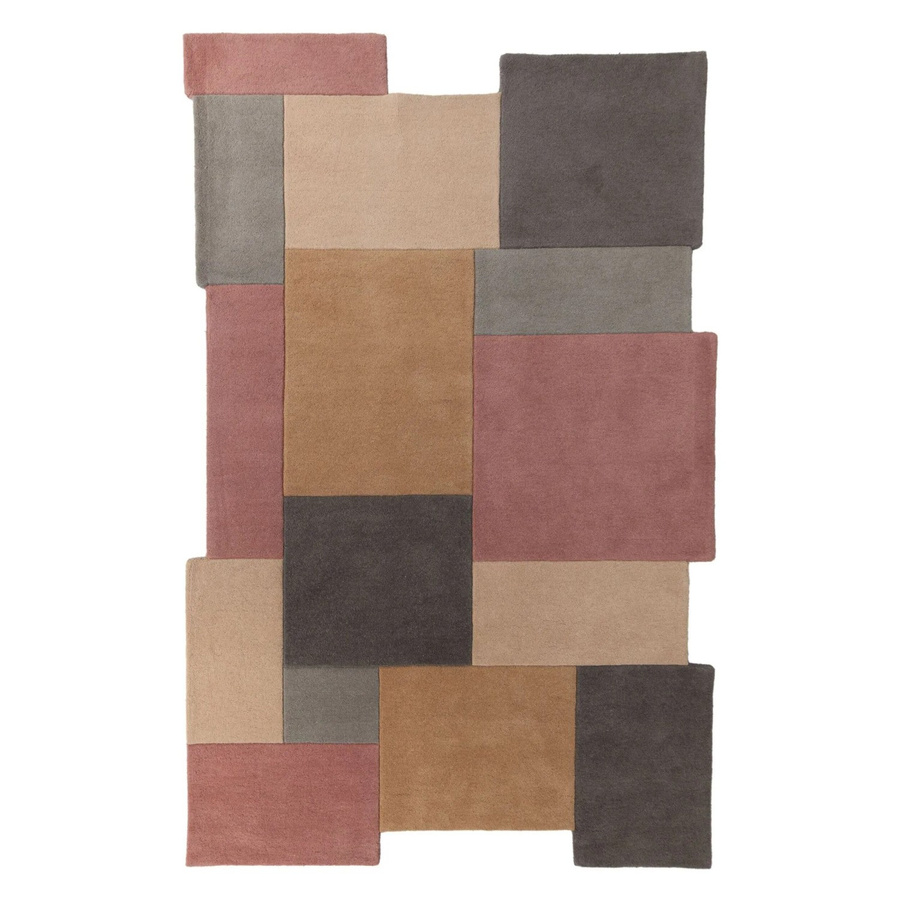 Flair Rugs Wollteppich Collage in Multicolour, abstraktes und modernes Design, B/T: 120 x 180 cm - Bild 2
