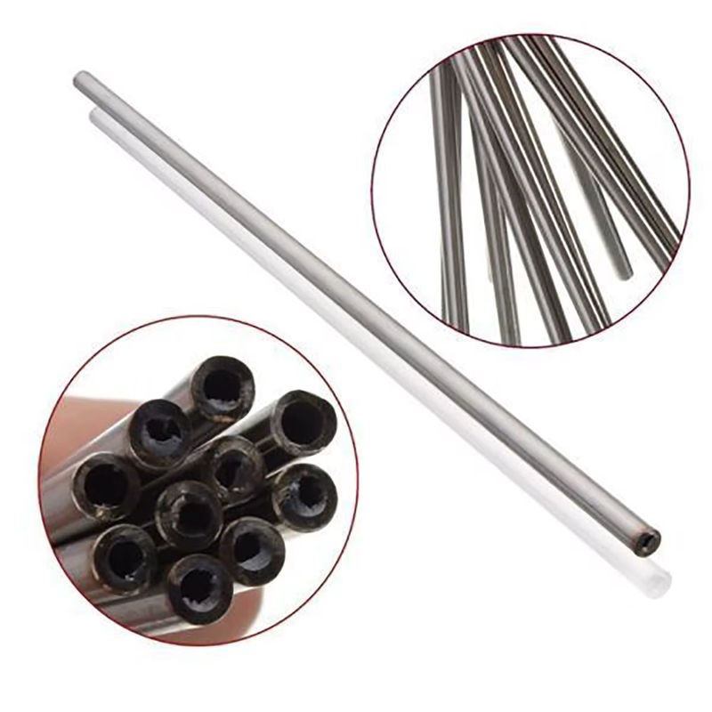 Wnew Kapillarrohr aus nahtlosem 304 Edelstahl in Silber, Außendurchmesser: 6 mm, Innendurchmesser: 4 mm, Länge: 250 mm - Bild 2