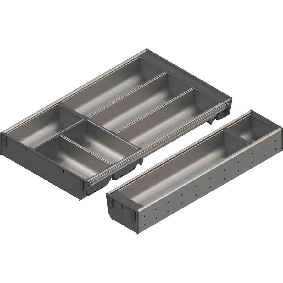 Blum Orga-Line Besteckeinsatz Schalen-Set Grau für Korpusbreite 601-699 mm, Nennlänge 500 mm, B/T/H: 60 x 38 x 75 cm - Bild 2