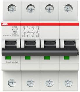 ABB S204-K13 Leitungsschutzschalter 13A 400V 2CDS254001R0447 - Bild 1