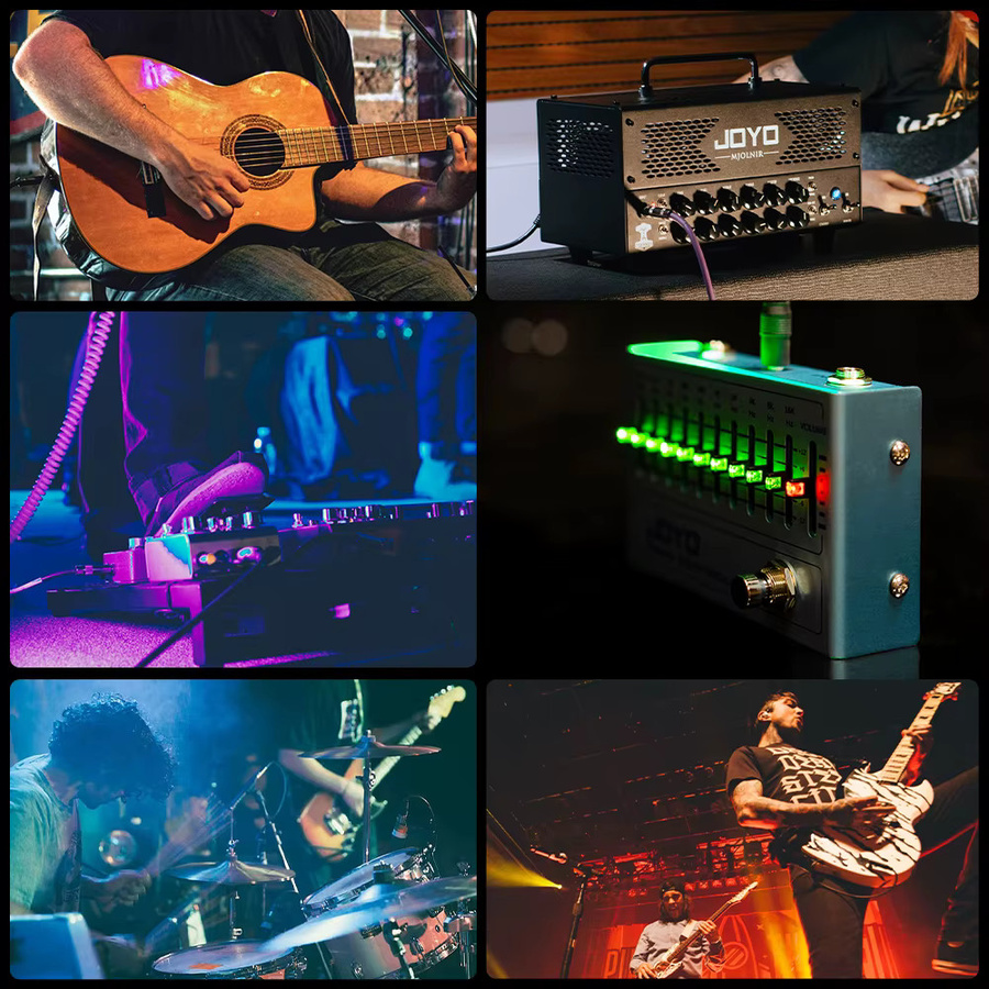 JOYO R-12 Band Controller 10-Band Equalizer Effektpedal für E-Gitarre und Bass (31,25 Hz-16 kHz) - Bild 3