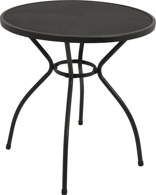 DEGAMO Bistrotisch CLASSIC rund aus Streckmetall in Anthrazit, Durchmesser: 70 cm - Bild 1