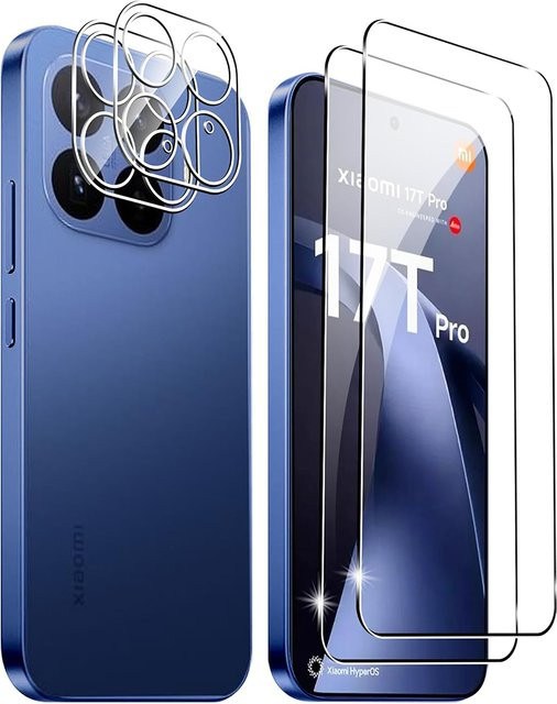 Displayschutzfolie aus gehärtetem Glas für die Rückkamera von Xiaomi 17T Pro, transparent - Bild 1