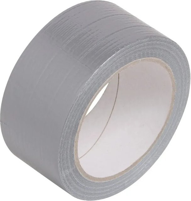 LUX-TOOLS Universal Gewebeband in Silber mit einer Breite von 50 mm und einer Länge von 25 m - Bild 1