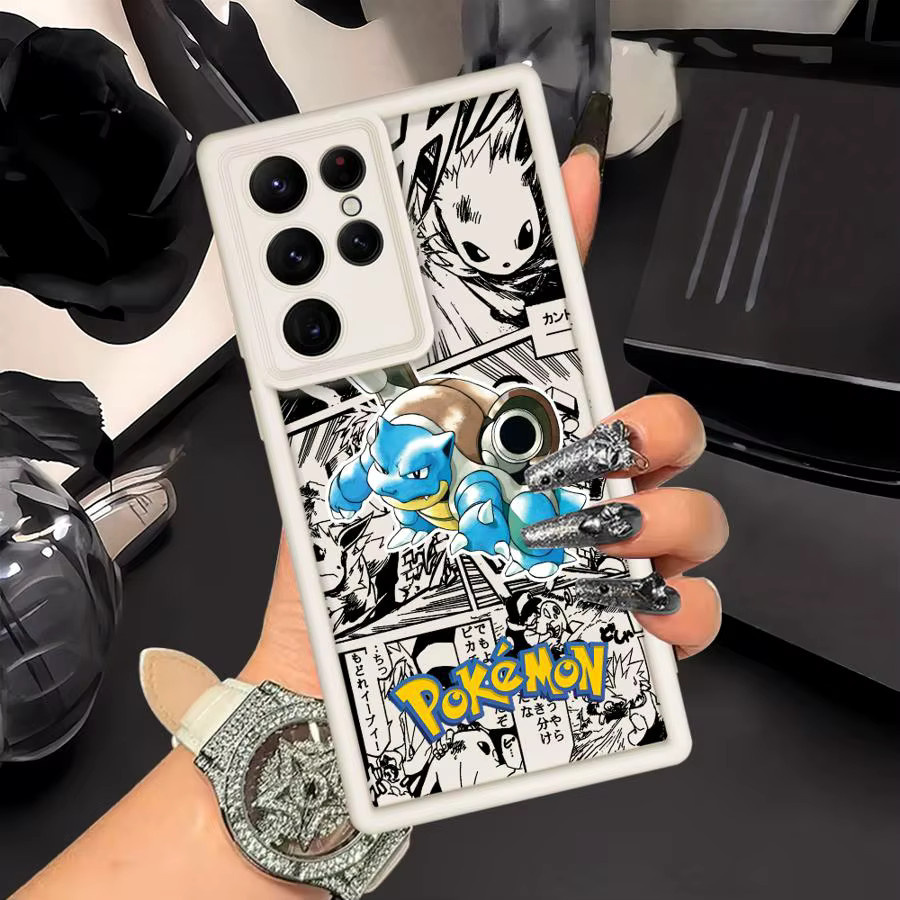 Handyhülle im japanischen Anime Charizard Design für Samsung Galaxy S26 Ultra S25 S24 S23 S22 S21 S20 FE S26 Plus und Note 20 Ultra, Multicolor - Bild 2