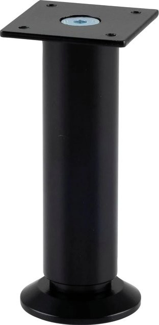 Simausrom Möbelfuß aus Aluminium in Schwarz Matt, Durchmesser: 30 mm, Länge: 100 mm, höhenverstellbar - Bild 1