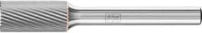 PFERD Hartmetall Frässtift Zylinder ZYAS stirnverzahnt, Farbe Silber, Durchmesser: 10 mm, Länge: 20 mm, Schaft-Durchmesser: 6 mm, Körnung: Z5 universal fein - Bild 1
