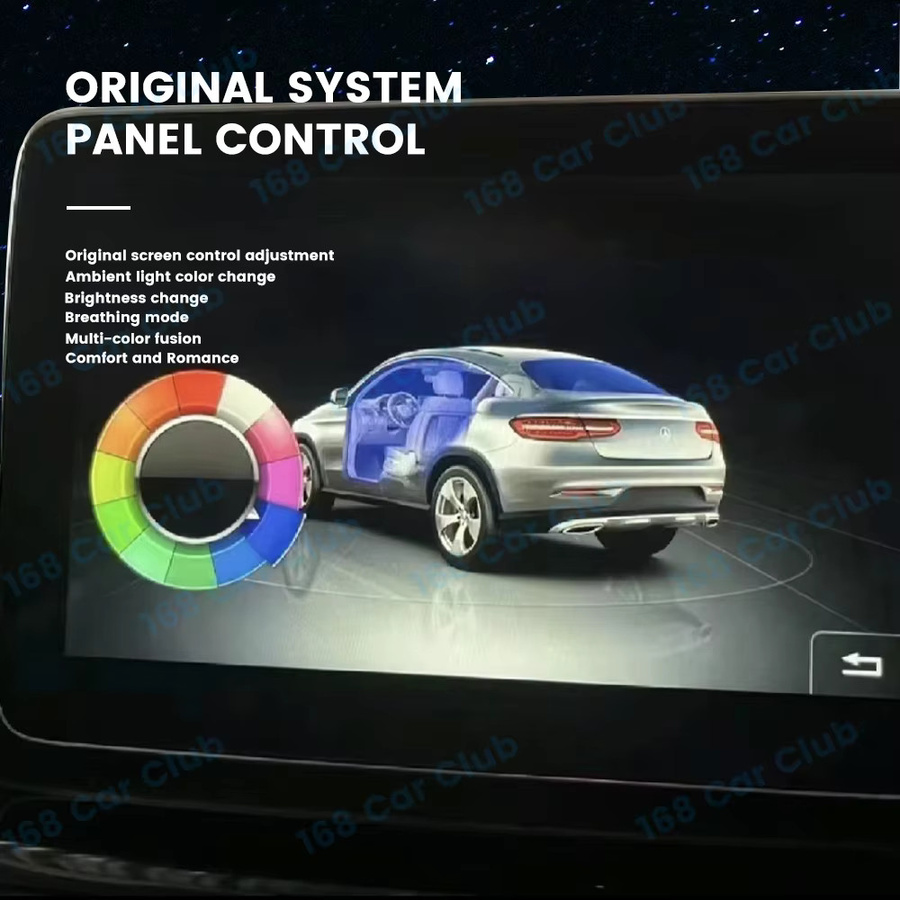 LED Ambientebeleuchtung für Mercedes Benz W166 W212 W218 W292 W221 GLE in Multicolour RGB - Bild 2