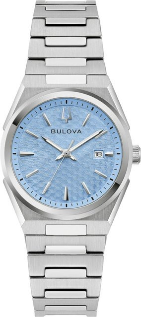 Bulova Damenuhr, Quarz, Edelstahl, Blau, 28 mm, 5 ATM - Bild 1