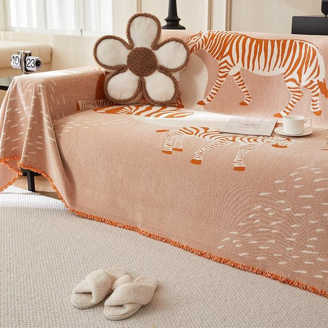 Super Six Chenille Sofa-Abdecktuch rutschfest und kratzfest, B/B: 180 x 130 cm - Bild 1