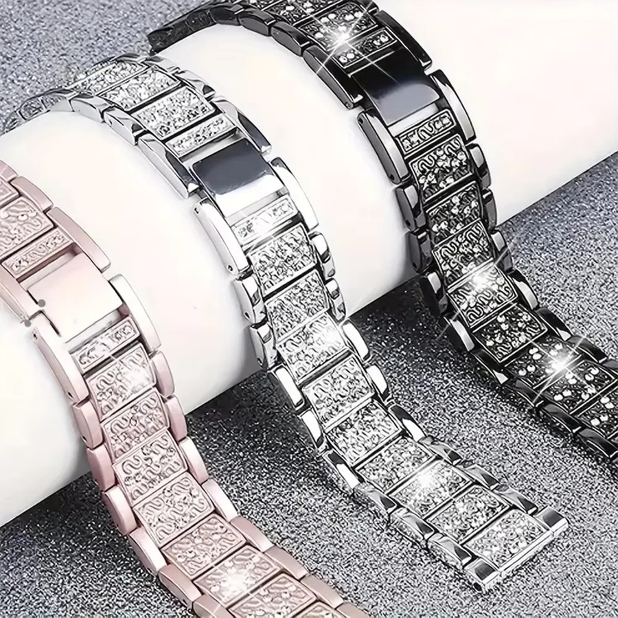 NEY Uhrenarmband Edelstahl, Diamant, Zirkonia, Roségold, Unisex - Bild 2