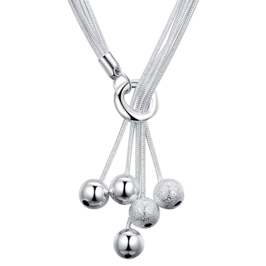 SAY Halskette mit Anhänger, 925 Silber, Schlangenkette, Unisex - Bild 2