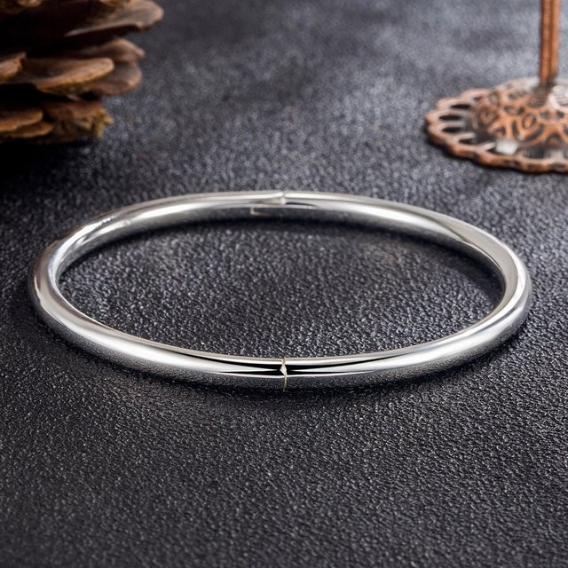 Armreif 925 Sterlingsilber, 4 mm, Damen - Bild 1