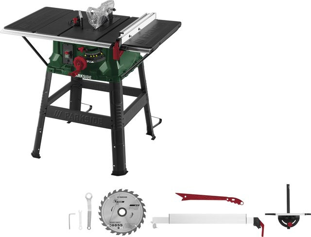 Parkside Tischkreissäge PTKS 2200 A1 in Grün - Bild 1