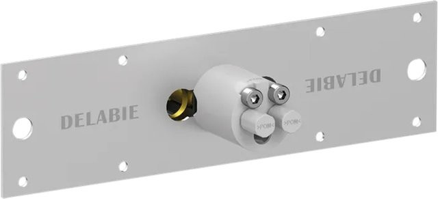Delabie Anschlussmodul G1/2B 230/6V in Weiß für BINOPTIC 2 und TEMPOMATIC 4 - Bild 1