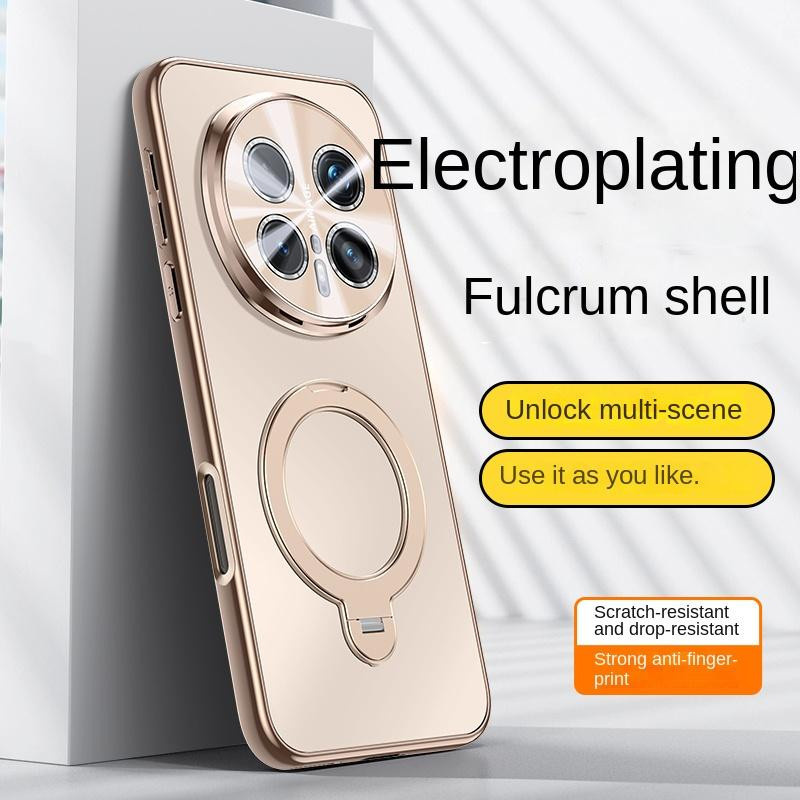 Huawei Honor Magic 8 / 8 Pro Handyhülle mit 360 Grad drehbarem Ständer und matter galvanisierter Oberfläche, stoßfest und sturzsicher - Bild 2