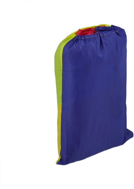 Relaxdays Schwungtuch Regenbogen Polyester Blau Rot Gelb Grün - Bild 1