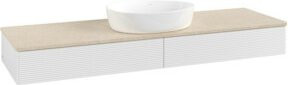 V&B Waschtischunterschrank Antao mit Frontstruktur in Weiß, B/T: 160 x 50 cm - Bild 1