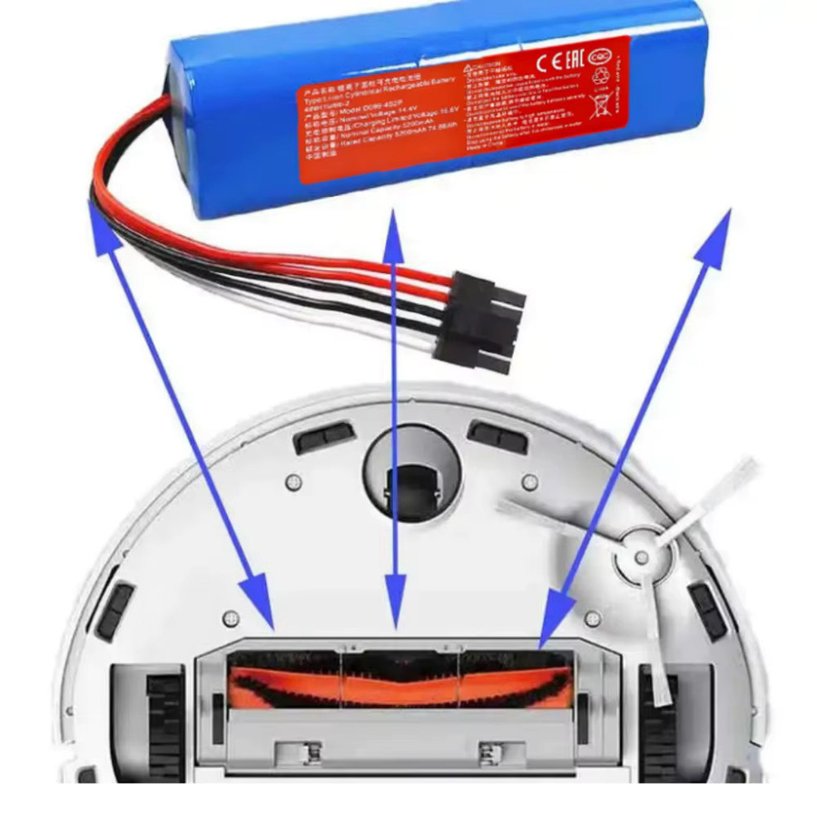 Xiaomi Ersatzakku D099-4S2P für Mi Robot Vacuum-Mop 2 Pro MJSTS1 C101 MJSTP mit 5200 mAh und 14,4 V - Bild 3