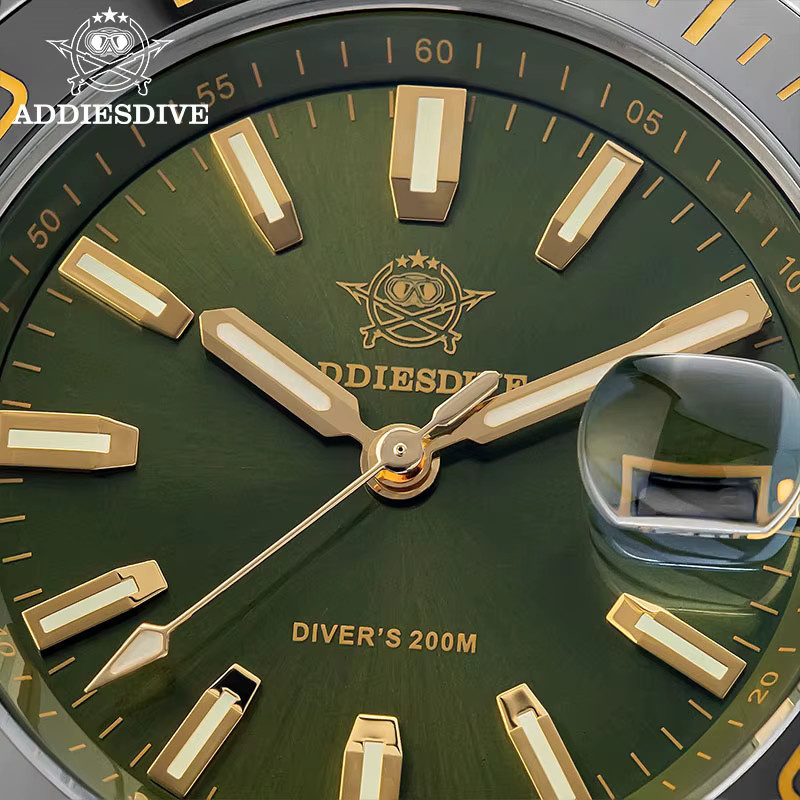 ADDIESDIVE Armbanduhr, Quarz, Edelstahl, Keramik Lünette, 41 mm, Herren - Bild 5