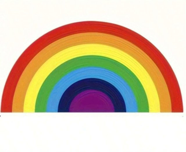 Lodestar Regenbogen Halbkreis Teppich in Multicolour, wasserabweisende Bodenmatte für Innen und Außen, B/T: 60 x 40 cm - Bild 1