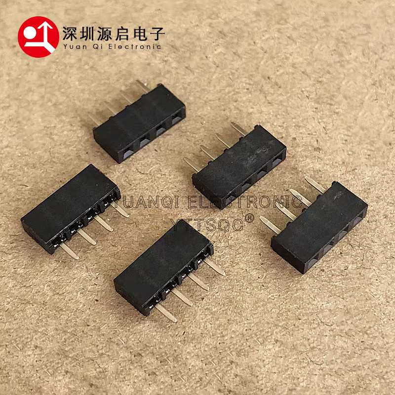 10 Paar PH5 Einreihige Buchsen 2,54mm Gerade Kurze Version Gold beschichtet Schwarz - Bild 2