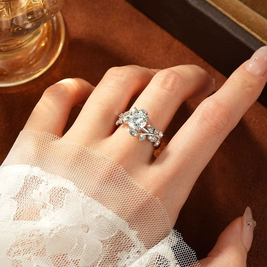 Celestinova Ring, Moissanite, Silber, Damen - Bild 4