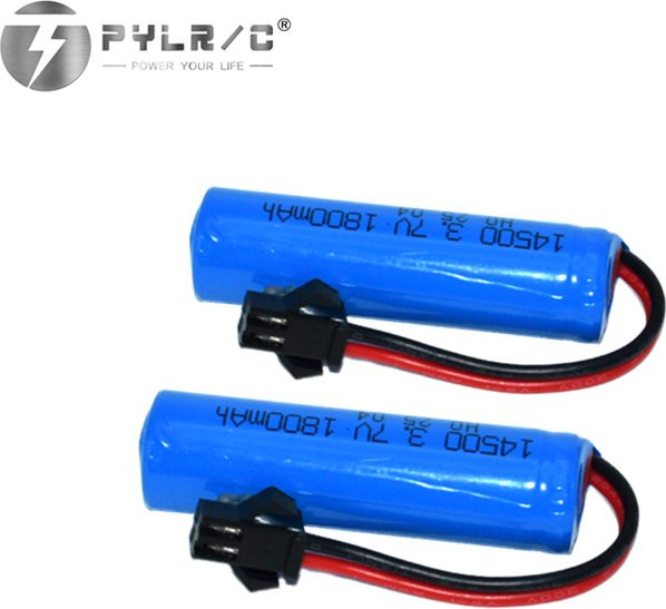 PYLRC Li-Ionen-Akku 3,7V 1800mAh in Blau für RC Drift GT 911 und 2WD/4WD Allrad Offroad-Fahrzeuge - Bild 1