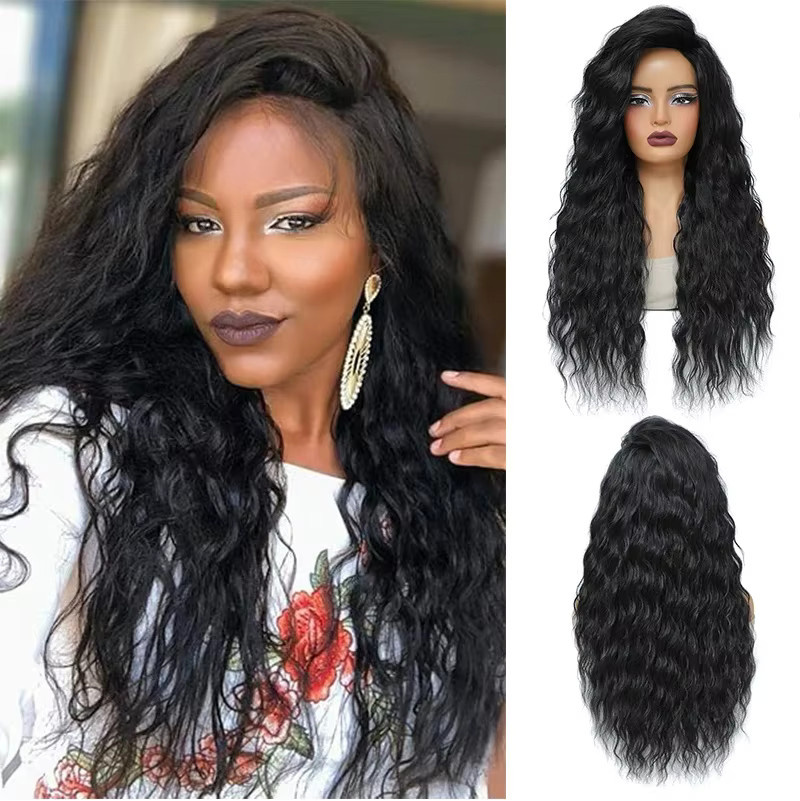 Manetique Perücke, gewellt, schwarz mit Highlights, 71,1 cm, Damen - Bild 6