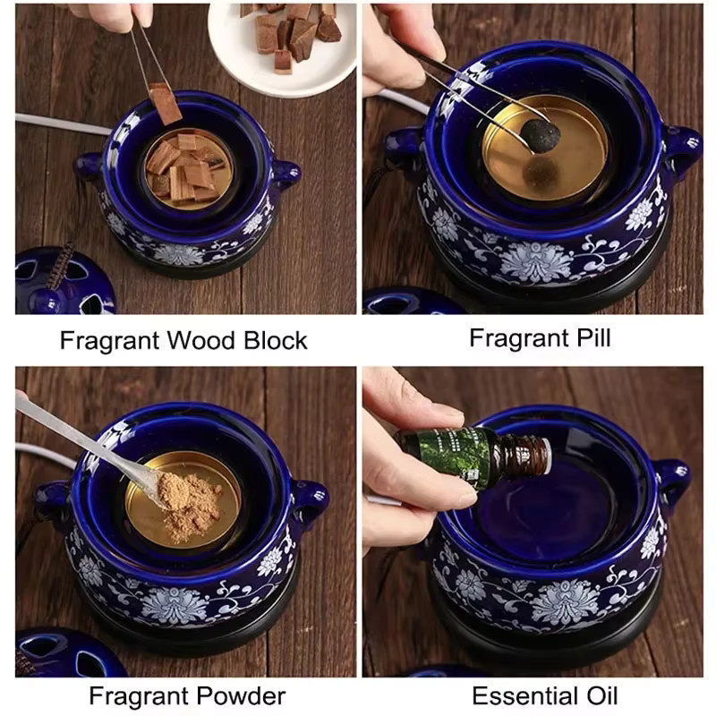Elektrischer OUDH Weihrauch Brenner von YXYMCF mit Timer und Temperaturregelung für Aromatherapie und Wohnkultur - Bild 2