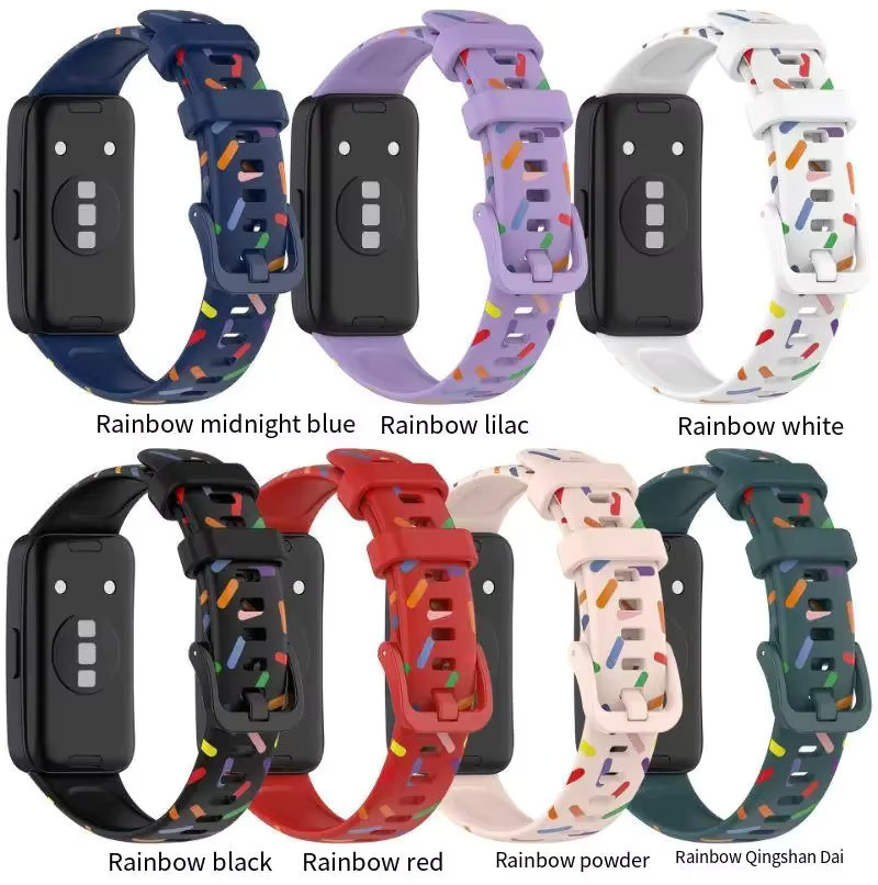 Silikonarmband für Huawei Band 10, Bunt, Unisex - Bild 3