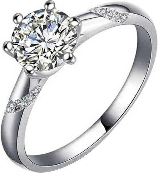 Ring 925 Silber, Moissanit, Damen - Bild 1