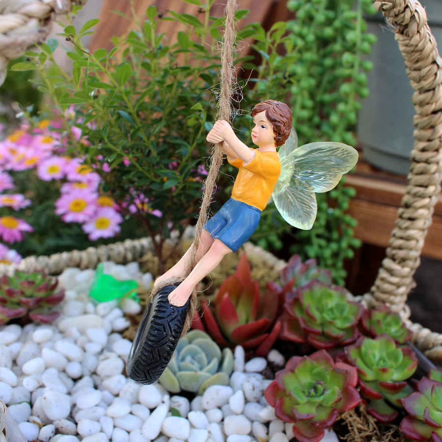 Dang Tire Flower Fairy Dekoration in Mehrfarbig für Garten, Bonsai oder als Auto-Dekoration - Bild 3