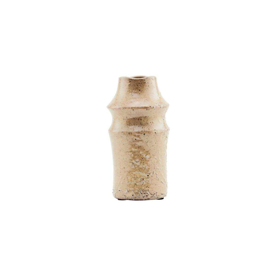 House Doctor Vase Nature in hellgrün mit Textur und Zylinderform, Höhe: 20 cm - Bild 1