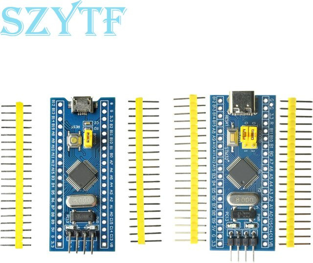 SZYTF STM32 ARM Microcontroller System Development Board Modul mit USB-C Anschluss in Blau - Bild 1