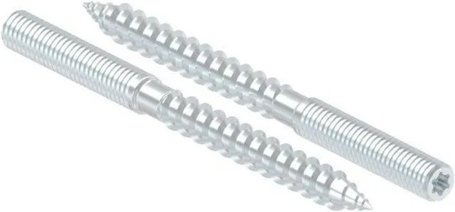 FeNau Stockschraube aus Stahl verzinkt in Silber, M6 x 80 mm - Bild 1