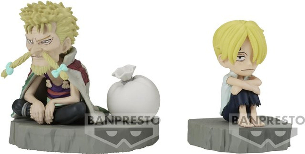 One Piece World Collectible Figure Log Stories Sanji und Zeff von Bandai Spirits als mehrfarbige Dekofigur aus Kunststoff - Bild 1