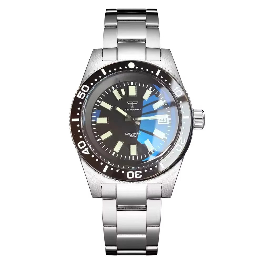 Tandorio Tauch-Herrenuhr, Automatik, Edelstahl, 41 mm, 30 ATM, Saphirglas - Bild 1