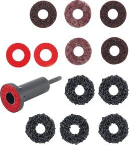 BGS Radnabenschleifer-Satz für Stehbolzen und Radmutternbolzen, 14-teilig, multicolour - Bild 1