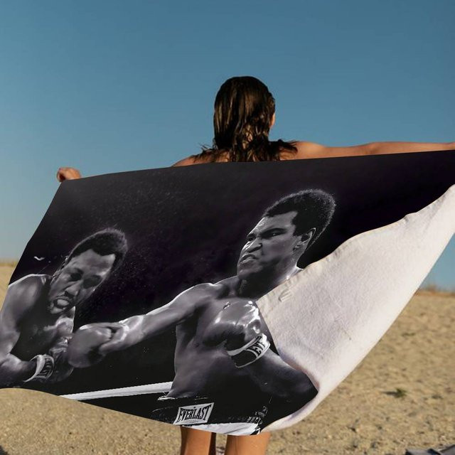 Boxer M-Muhammad Ali Strandtuch aus Mikrofaser und Baumwolle, bunt, B/B/H: 30 x 30 x 0 cm - Bild 1
