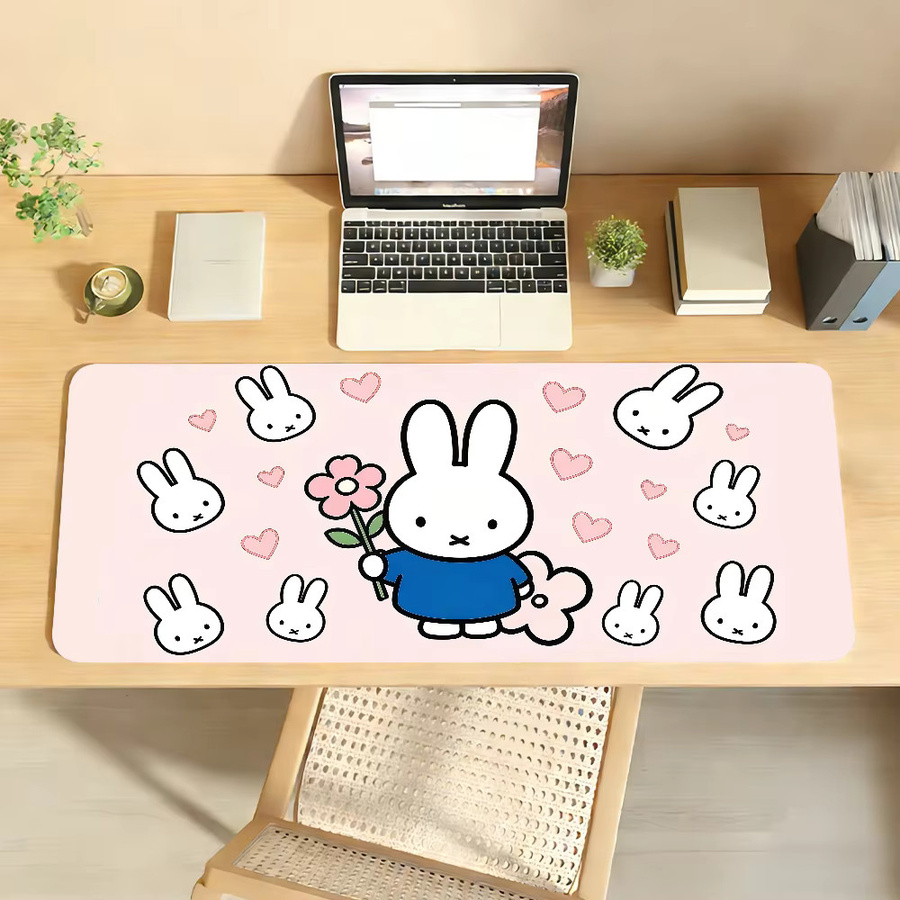 Miffy Mauspad in Pink für Büro und Gaming, rutschfest und wasserdicht - Bild 2