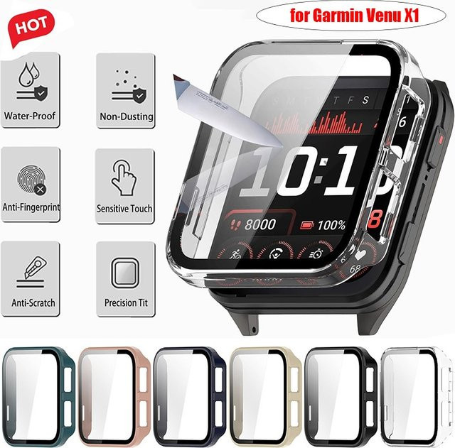 CAOWTAN Displayschutzfolie und harte PC-Schutzhülle für Garmin Venu X1 - Bild 1