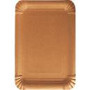 Papstar Pure Pappteller eckig, braun, 500 Stück, B: 18,0 cm, L: 26,0 cm - Bild 1