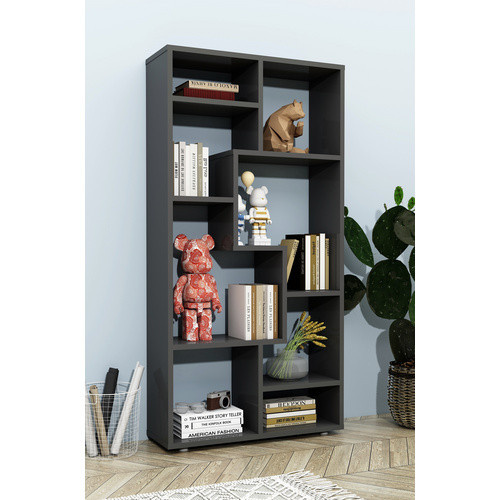 VCM Standregal Lanisa aus Holzwerkstoff in Grau, B/H/T: 58 x 116 x 20 cm - Bild 2