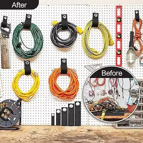 Verlängerungskabel-Organizer aus Nylon in Schwarz zur Kabelaufbewahrung für Netzkabel, Autokabel und Schläuche - Bild 5