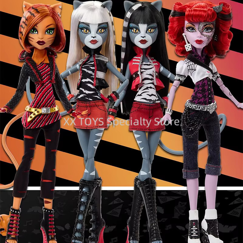 Mattel Monster High Boo-Riginal Creeproduction Meowlody und Purrsephone, Sammlerpuppen, 2-teiliges Set, ab 14 Jahren - Bild 1
