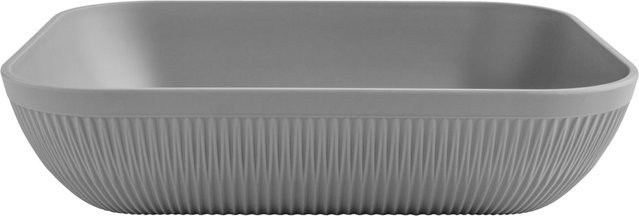 VEGA Schale Kanas rechteckig mit Relief aus Melamin in Grau, B/T/H: 32,5 x 26,5 x 7,5 cm - Bild 1