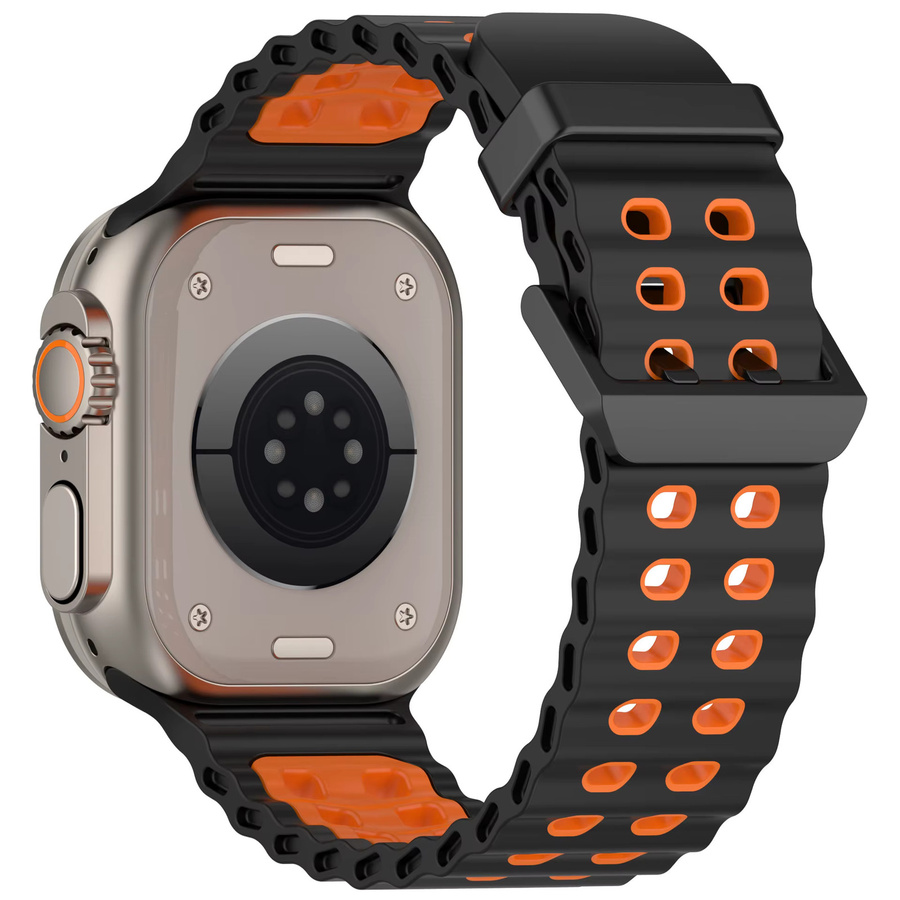 Uhrenarmband Silikon, Schwarz, Unisex - Bild 2