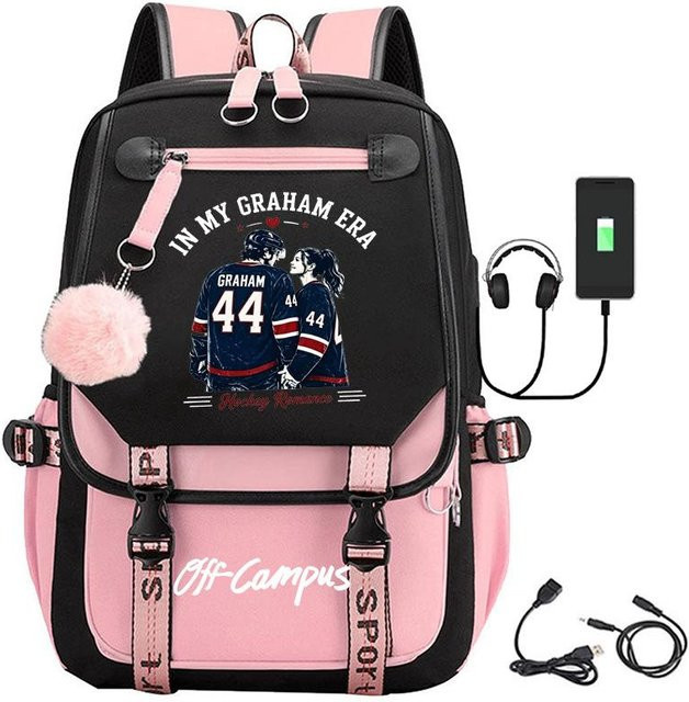 3-teiliges Schulrucksack-Set in Pink aus Oxford-Stoff mit Schultasche und Federmäppchen - Bild 1