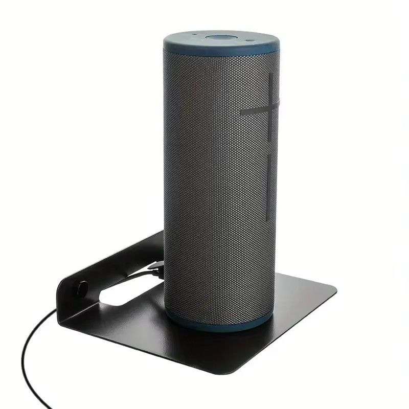 MovingMic Wandmontierte Lautsprecherhalterung aus Metall in Schwarz für Lautsprecher und Router - Bild 2